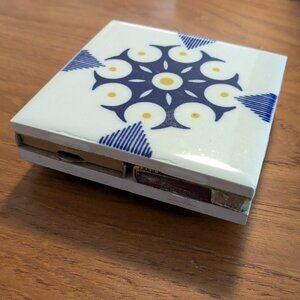 Authentic 1960s Mexican Talavera Tile Matchbox Holder from Mexico Original